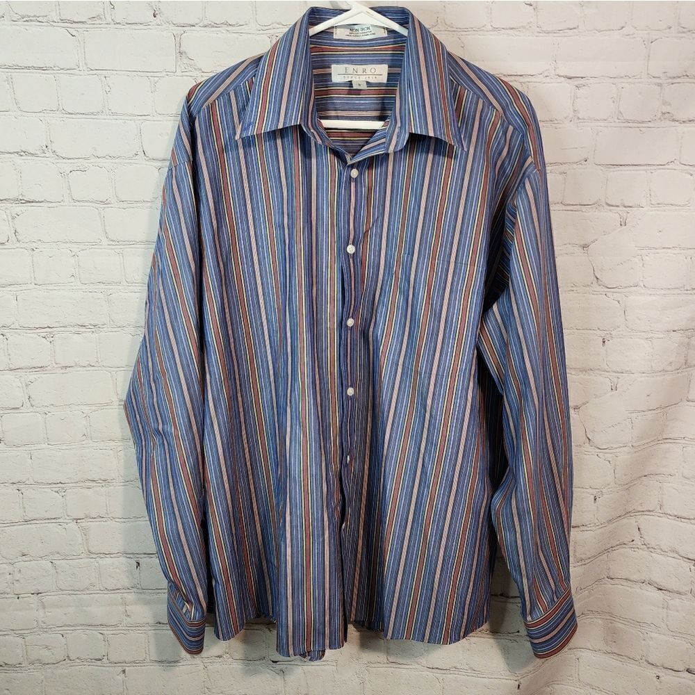 Men's Enro 1919 longsleeve button-down shirt, size Large